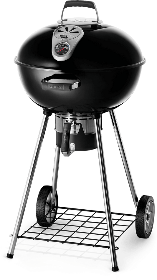 22" Charcoal Kettle Grill, Black